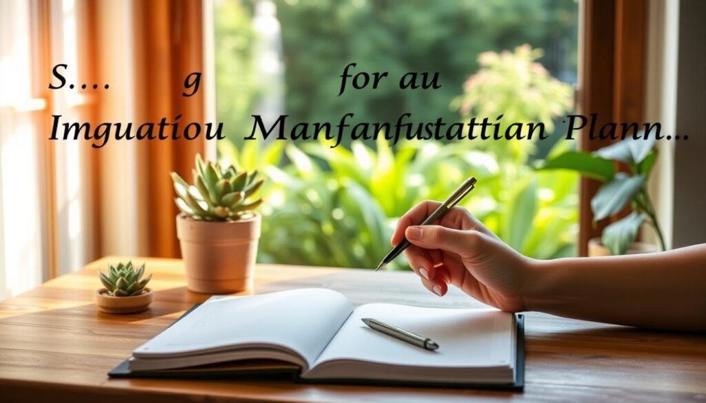 personalized manifestation plan