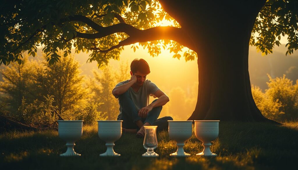 Four of Cups tarot card reading