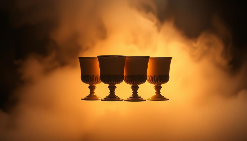 Four of Cups tarot card reversed