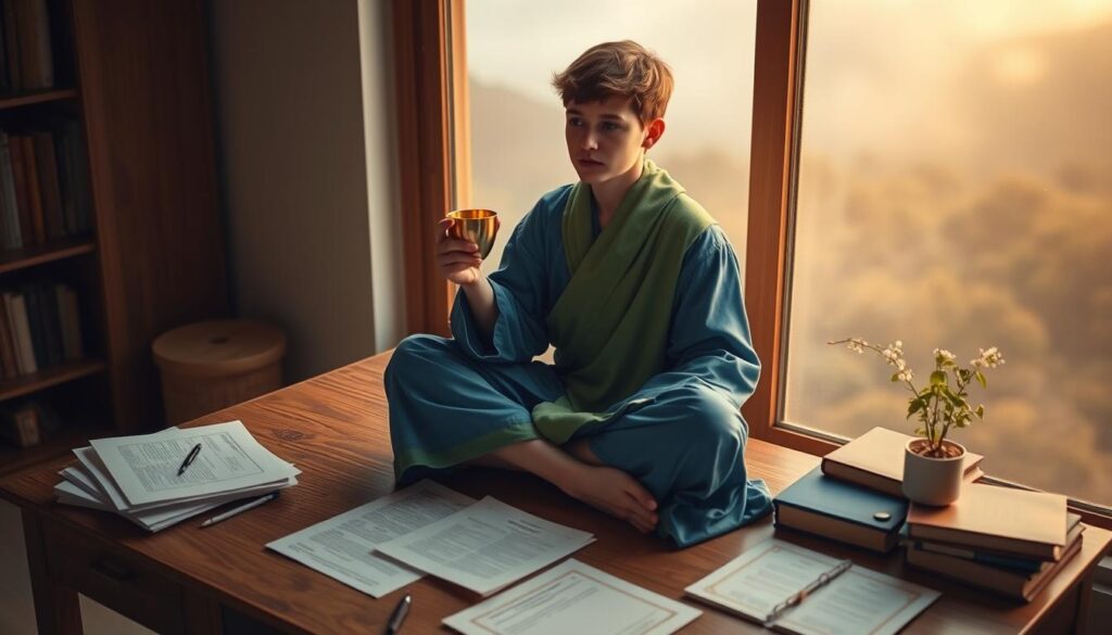 Page of Cups in career and finances