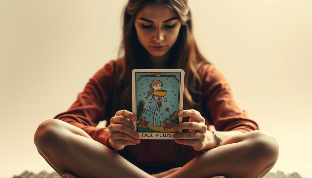 Page of Cups reading