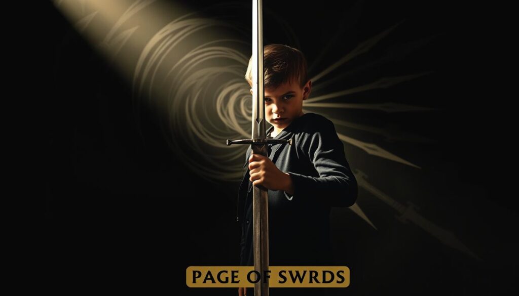 Upright Page of Swords meaning