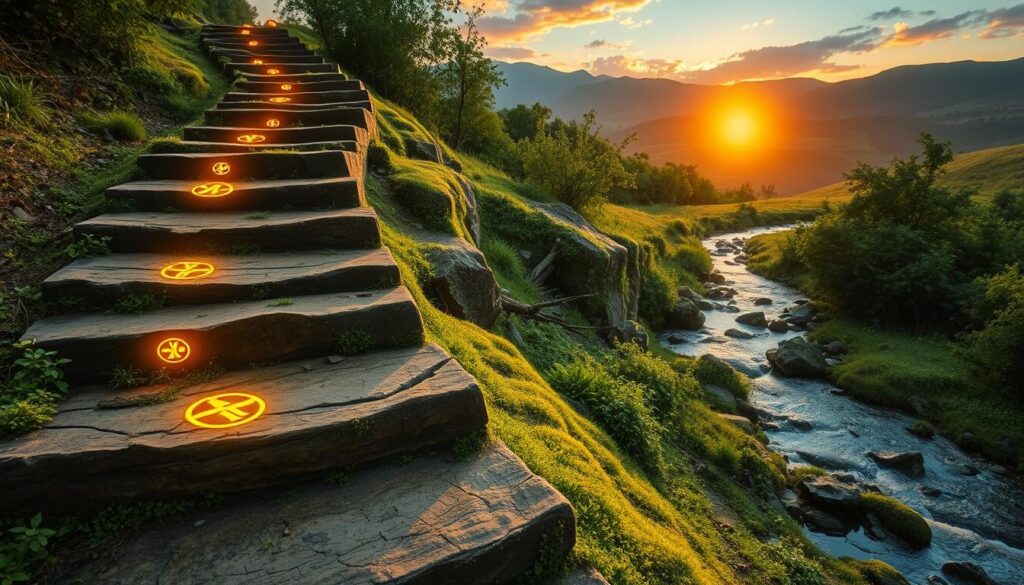 pentacles energy steps