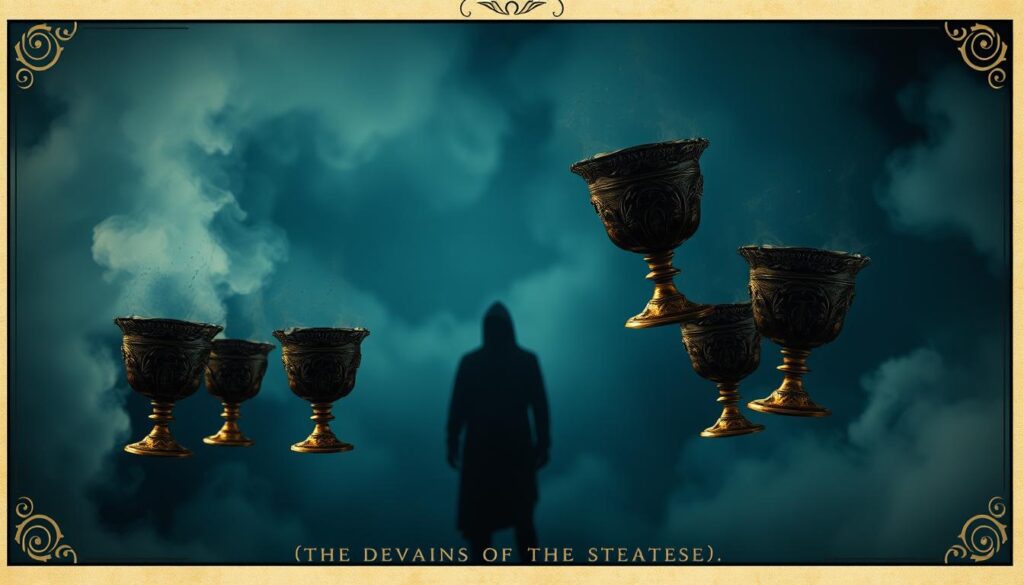 reversed seven cups tarot card