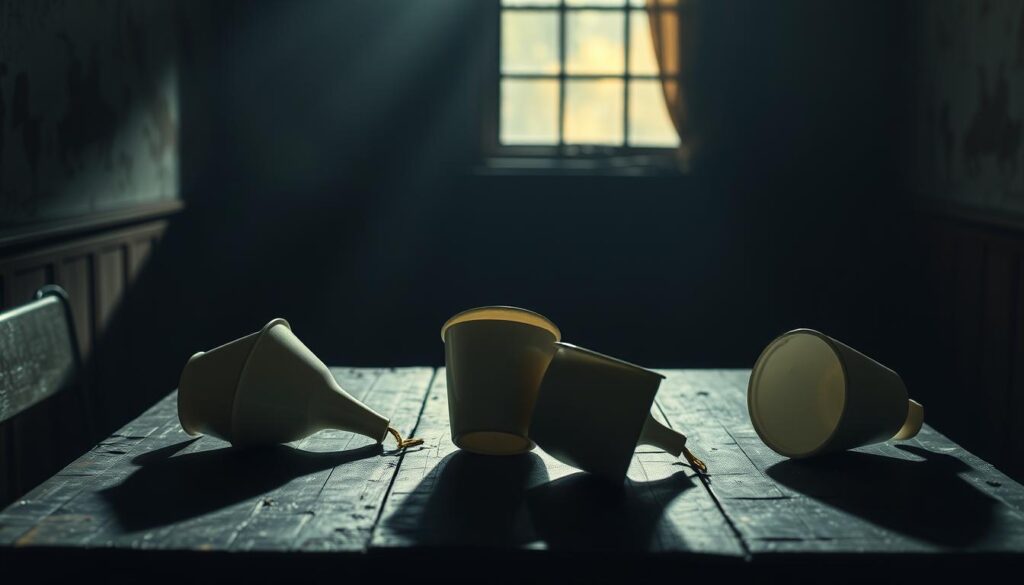 reversed three cups