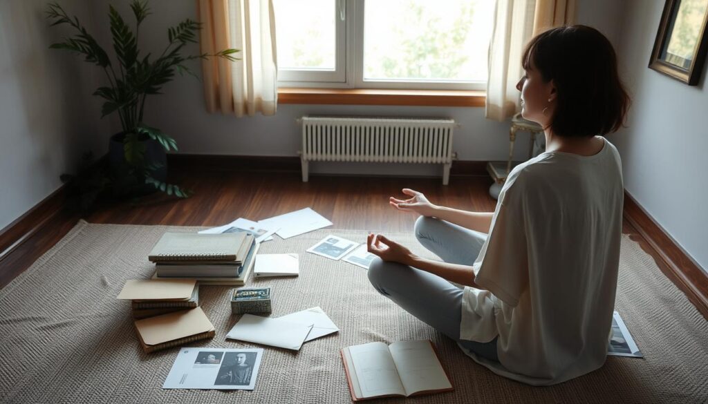 Person developing their natural psychic abilities through structured practice Person developing their natural psychic abilities through structured practice