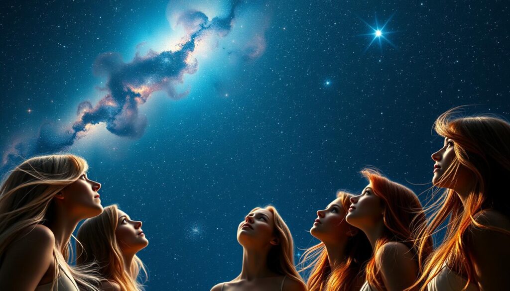 Pleiades star cluster cosmic home