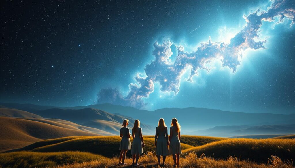 Pleiadian star cluster