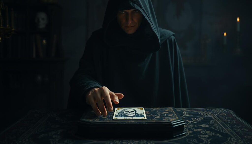 death card placement