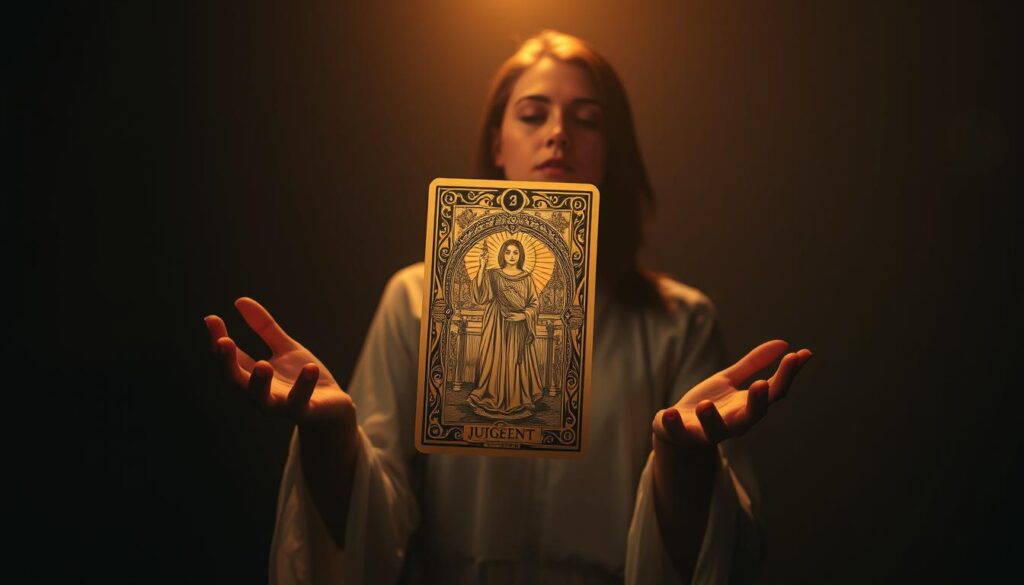 judgement card in a reading