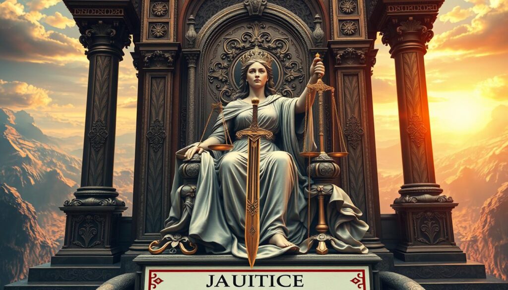 justice tarot card