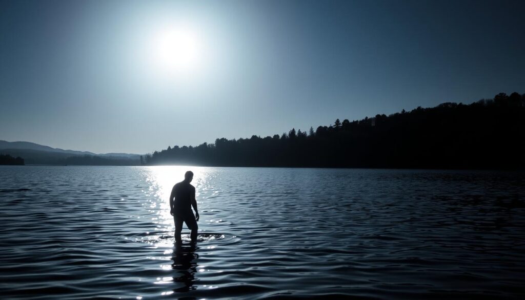 moonlight reflected light