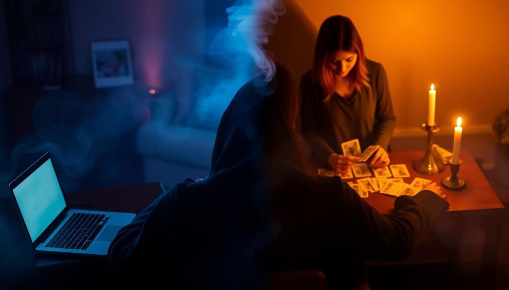 online vs in-person tarot readings online vs in-person tarot readings