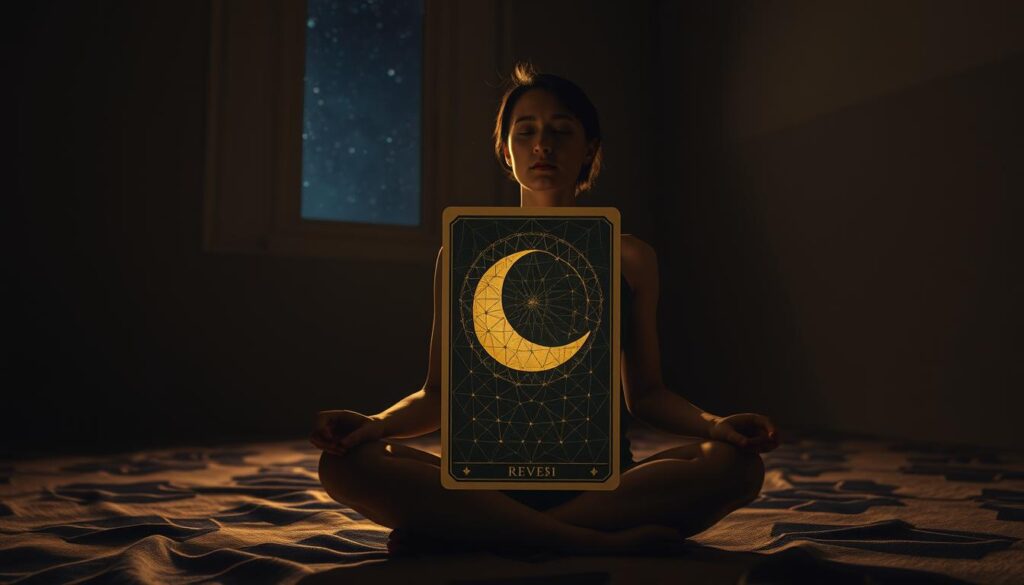 reversed moon tarot card