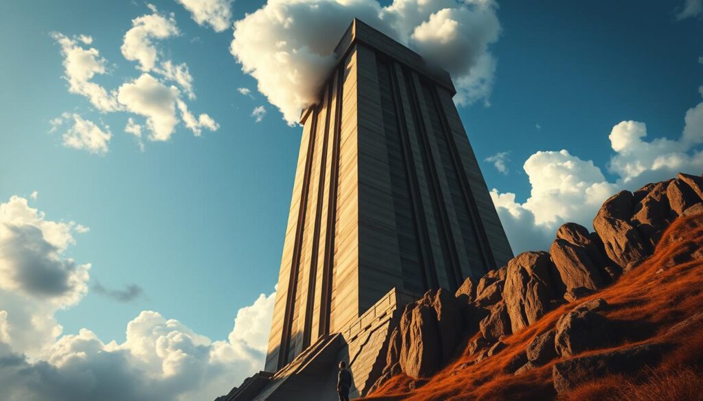 upright tower meaning