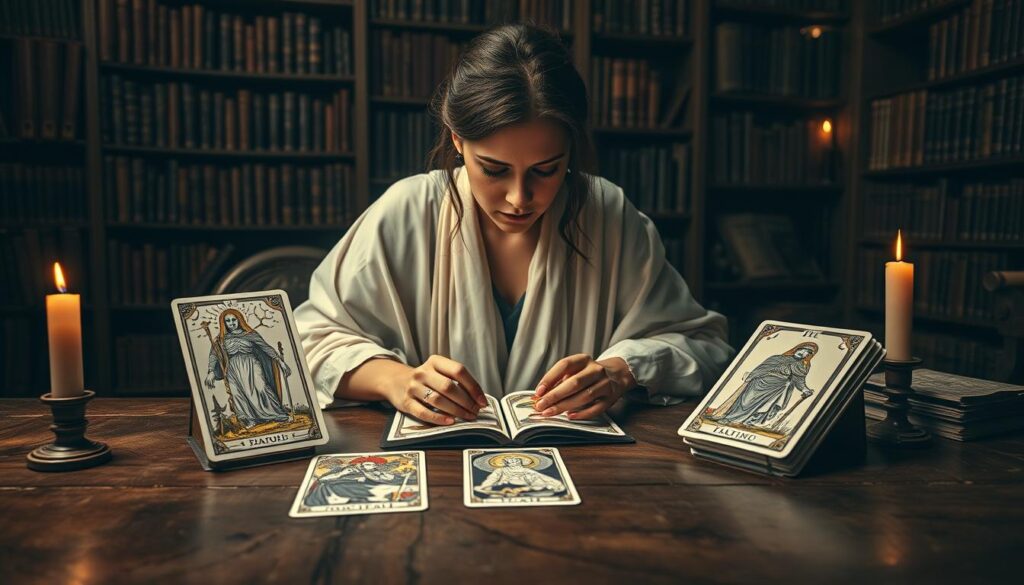 comparing decks tarot card