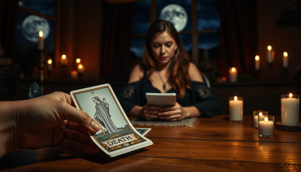 how to read death card in a spread