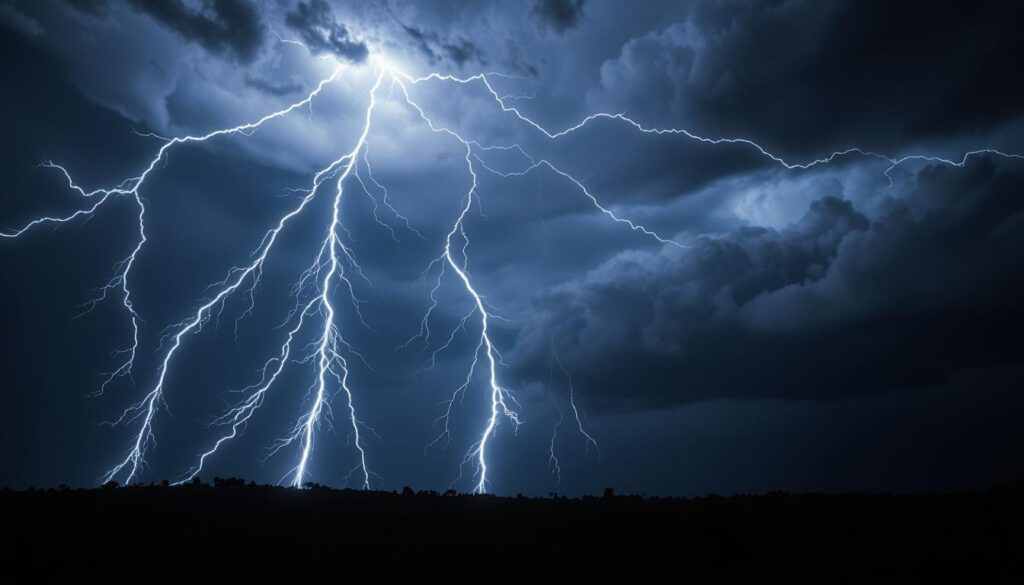 lightning strikes