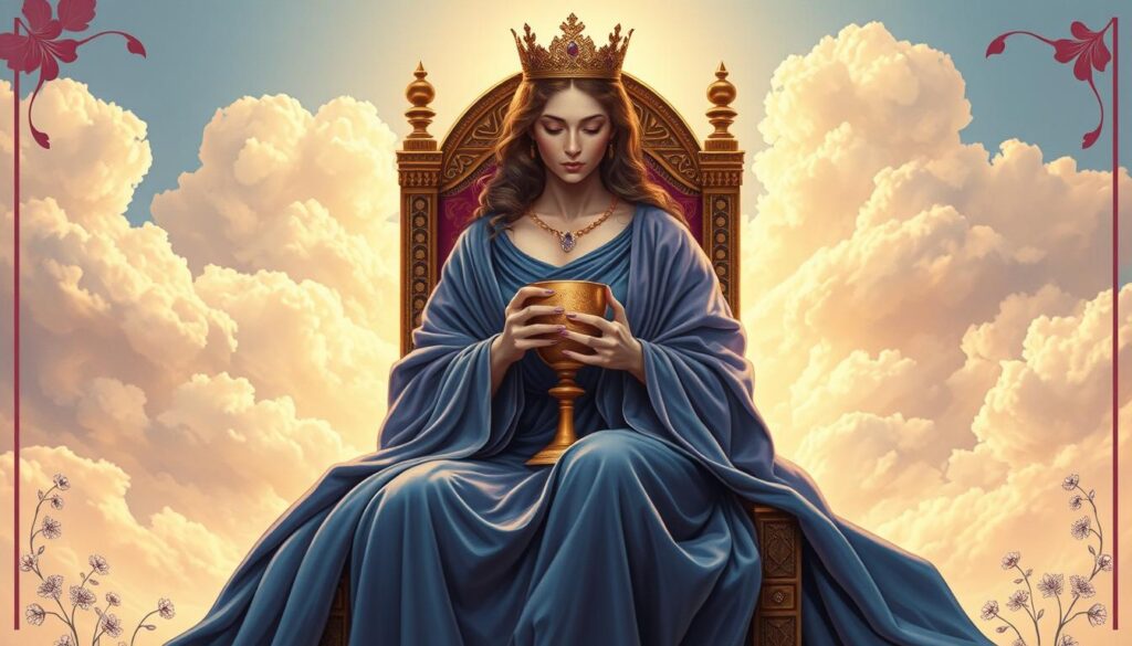 queen cups upright meaning