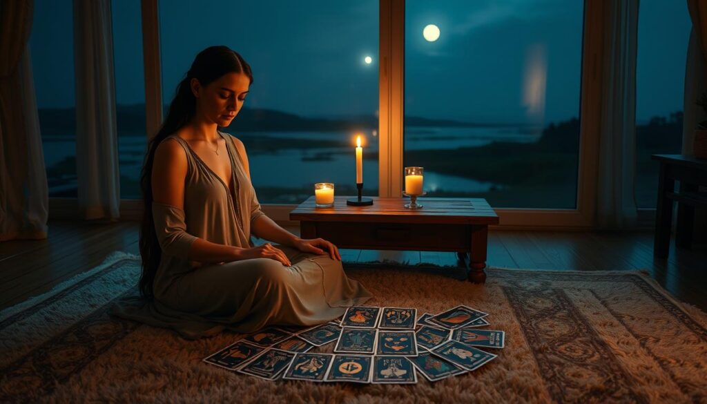 set intention for tarot reading