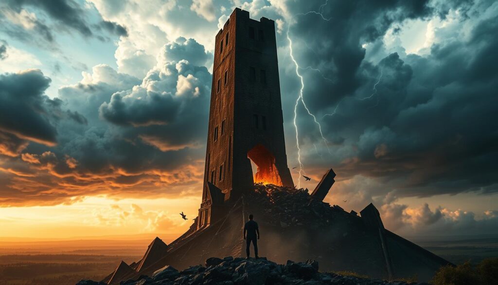 upright tower meaning