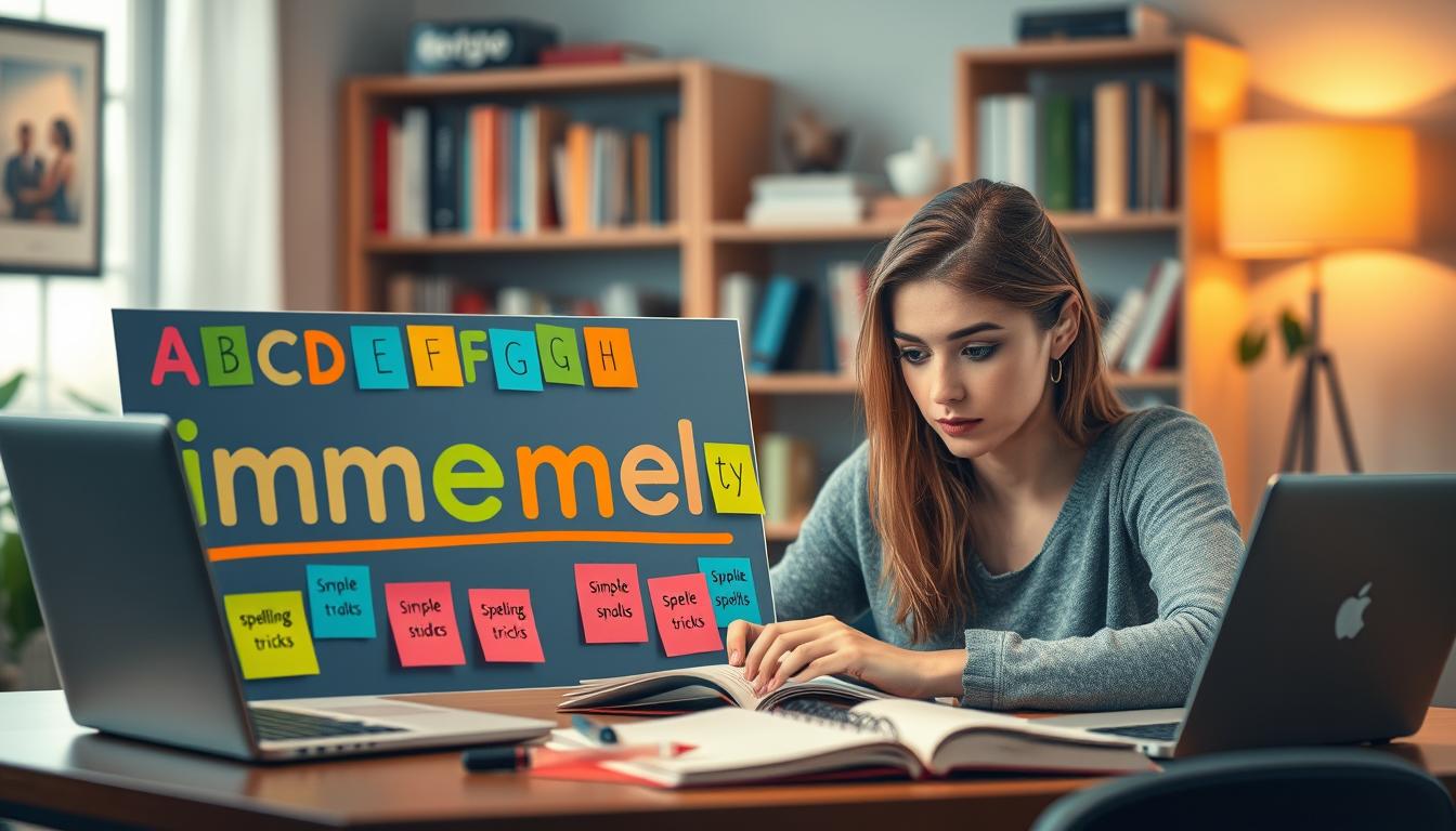 how to spell immediately