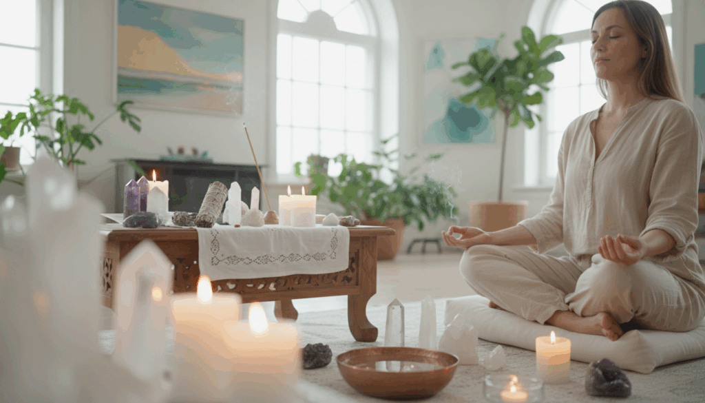 distance healing setup