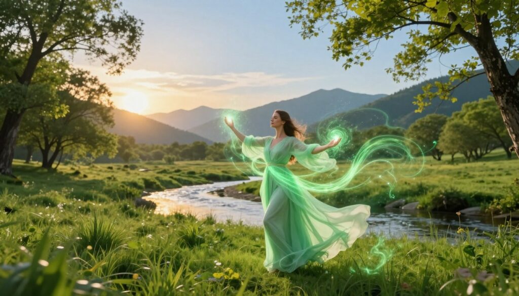 green healing energy