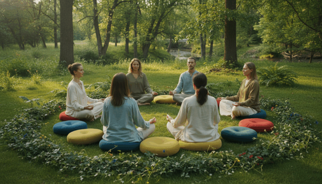 healing circle setup