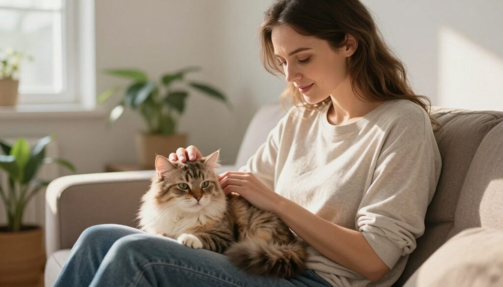 petting cat benefits