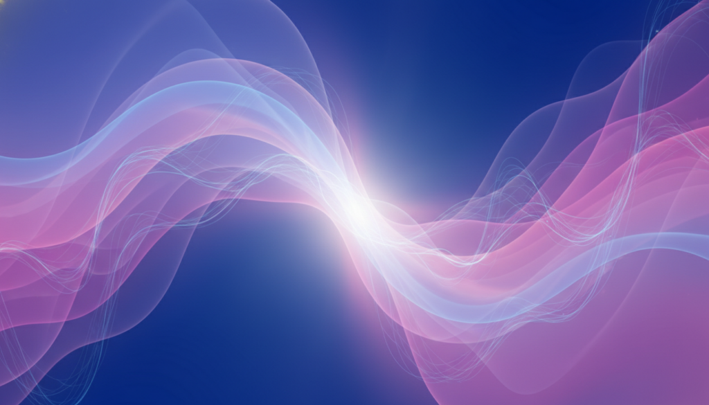 A mesmerizing aura gradient that showcases a seamless blend of vibrant colors—rich blues, soft purples, and luminous pinks—swirling harmoniously across the canvas. In the foreground, delicate wisps of light playfully intertwine, creating a dynamic, flowing texture that draws the eye. The middle ground features a subtle layering of translucent, ethereal shapes that enhance the depth, adding dimension and intrigue. In the background, a smooth, soft glow transitions between shades, enhancing the overall atmosphere of tranquility and inspiration. The lighting is ethereal, with a gentle radiance emanating from the center, casting soft shadows and highlighting the fluid movement of the colors. This engaging artwork inspires a sense of wonder and peace, perfectly encapsulating the essence of aura wallpapers. Ideal for enhancing a tech-savvy environment.