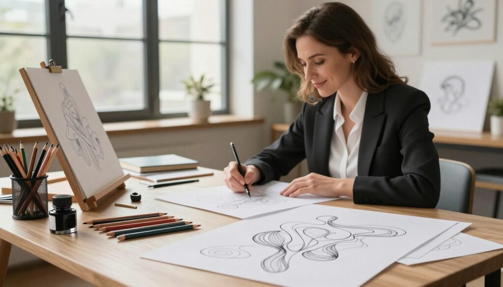 aesthetic impact line drawing