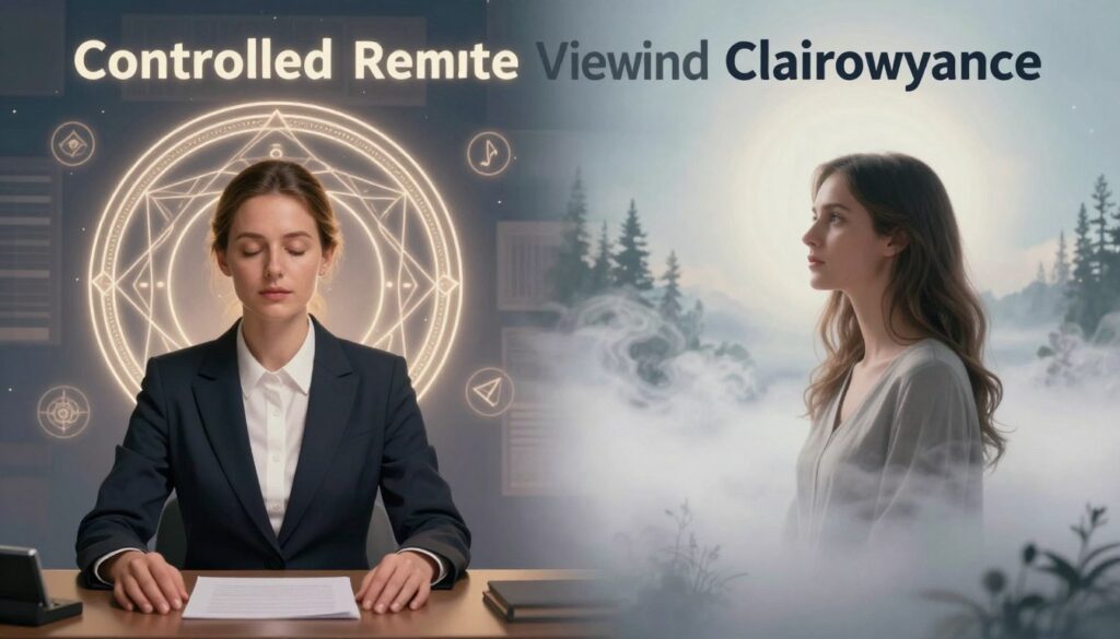 difference between controlled remote viewing and clairvoyance