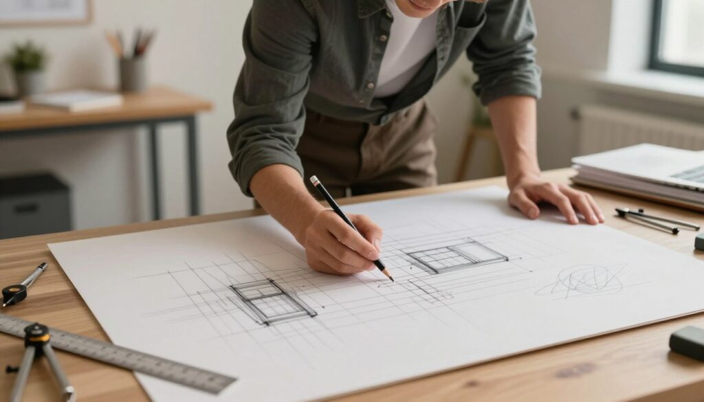 extension lines for clarity