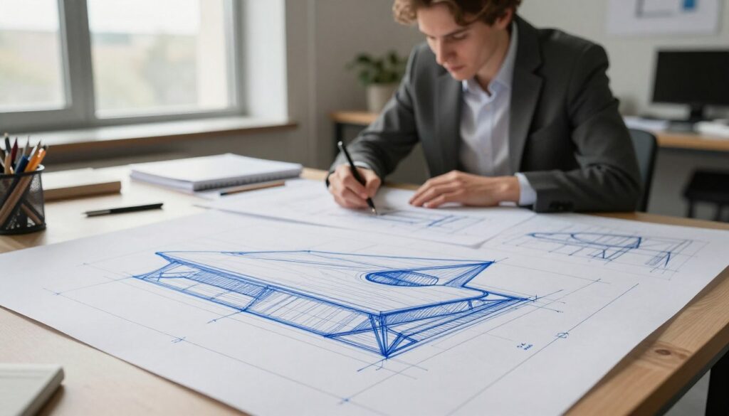 orthographic drawing lines