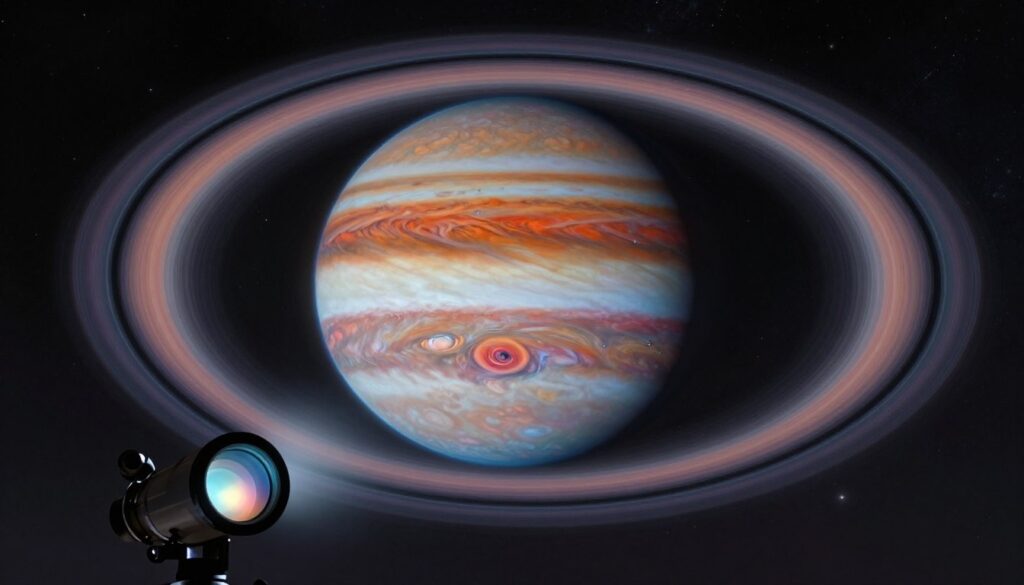 remote viewing rings around Jupiter